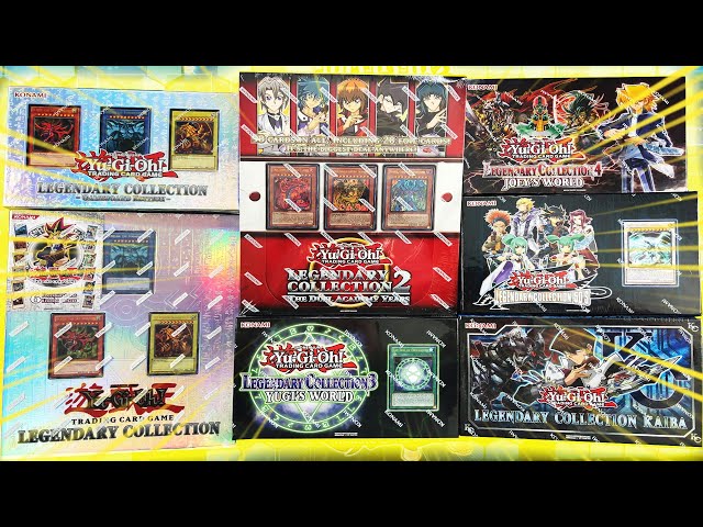 *OPENING ALL THE YU-GI-OH! LEGENDARY COLLECTIONS EVER RELEASED!* Best Pack  Card Pulls in History! - YouTube