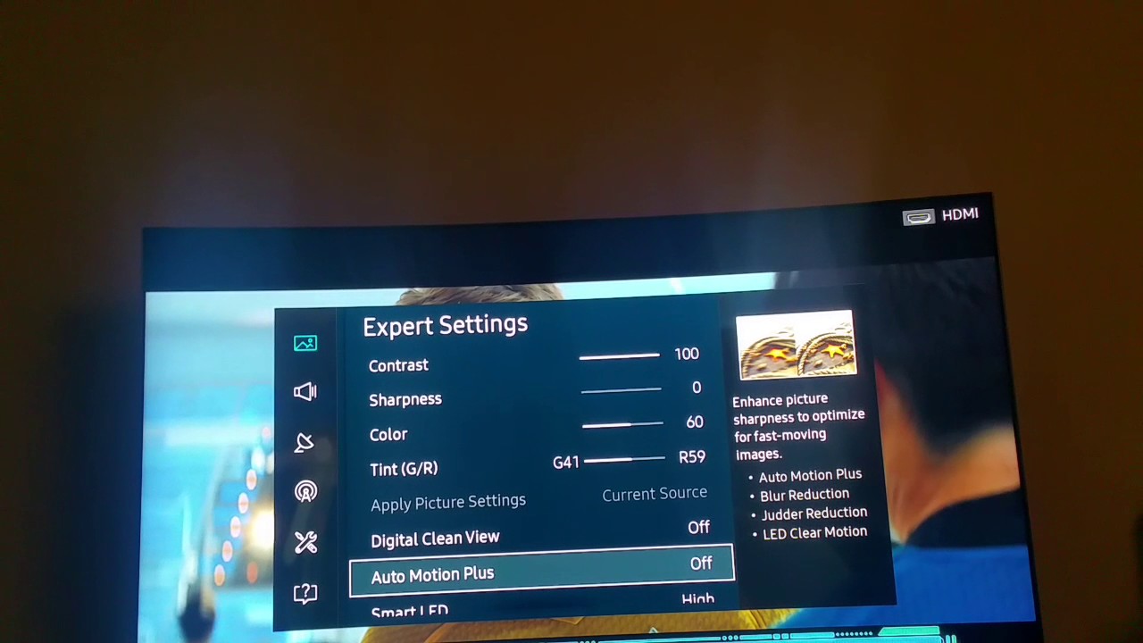 Settings Tv Samsung