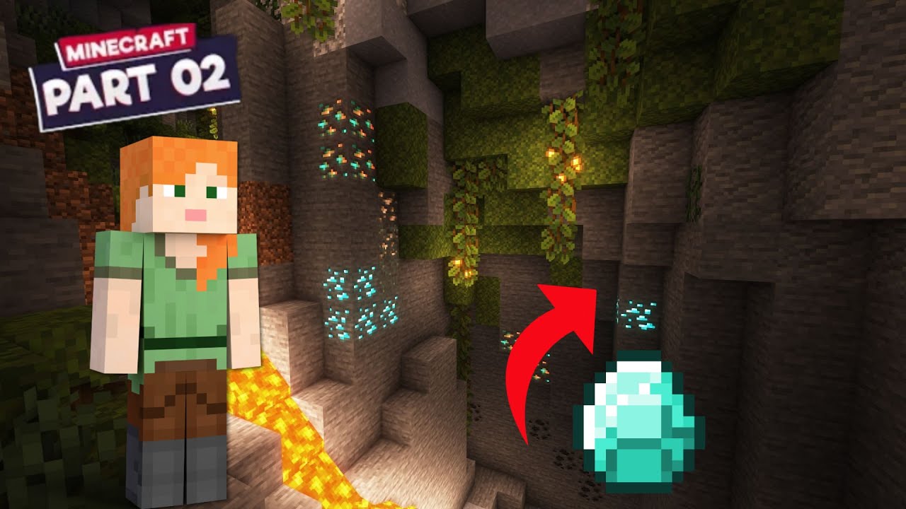 Minecraft, Can I Find DIAMOND In Secret Caves | Minecraft Survival #2 ...