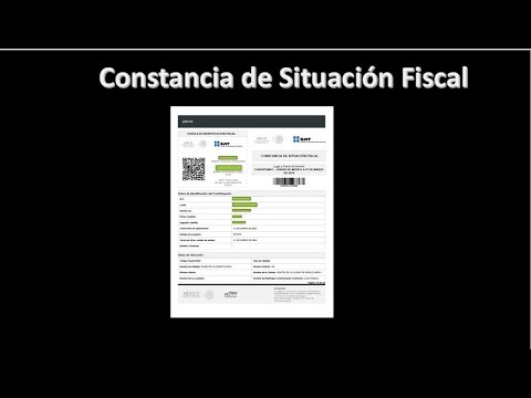 Genera tu constancia de Situación Fiscal - SAT