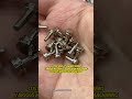 customization of material, thread, size, surface plating and shape. #customscrews #hardware