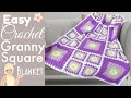 Comment crocheter une couverture carre daisy granny de manire facile