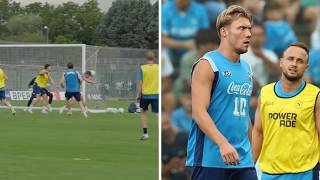 SUPER gol di HOJLUND in partitella ⚽ Highlights dell'allenamento a Castel di Sangro