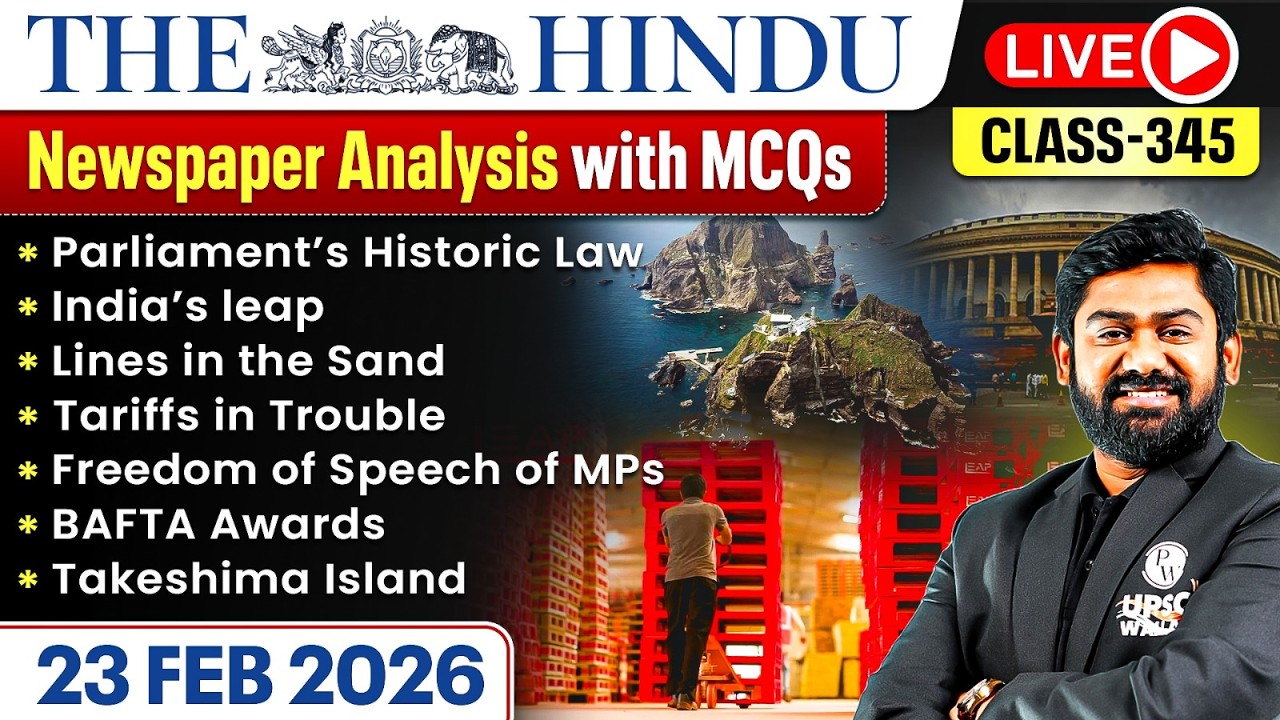 The Hindu Analysis - 23rd February | The Hindu Newspaper Today with MCQs | Aasim Sir