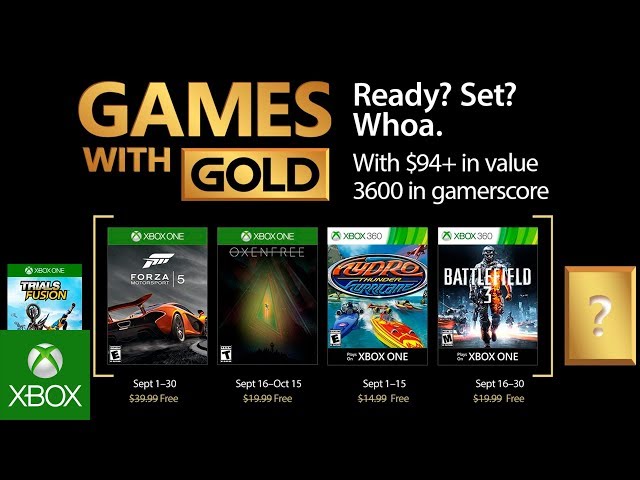 Xbox Games with Gold for September 2020 - Pureinfotech