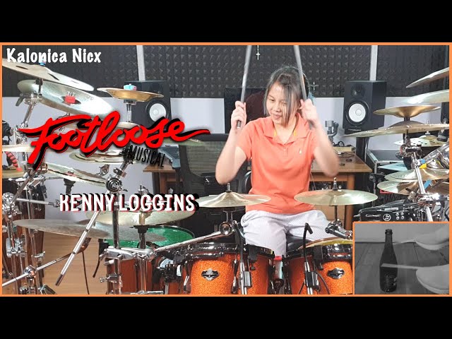 Kenny Loggins ~ Footloose Drum cover - Remix by Kalonica Nicx class=