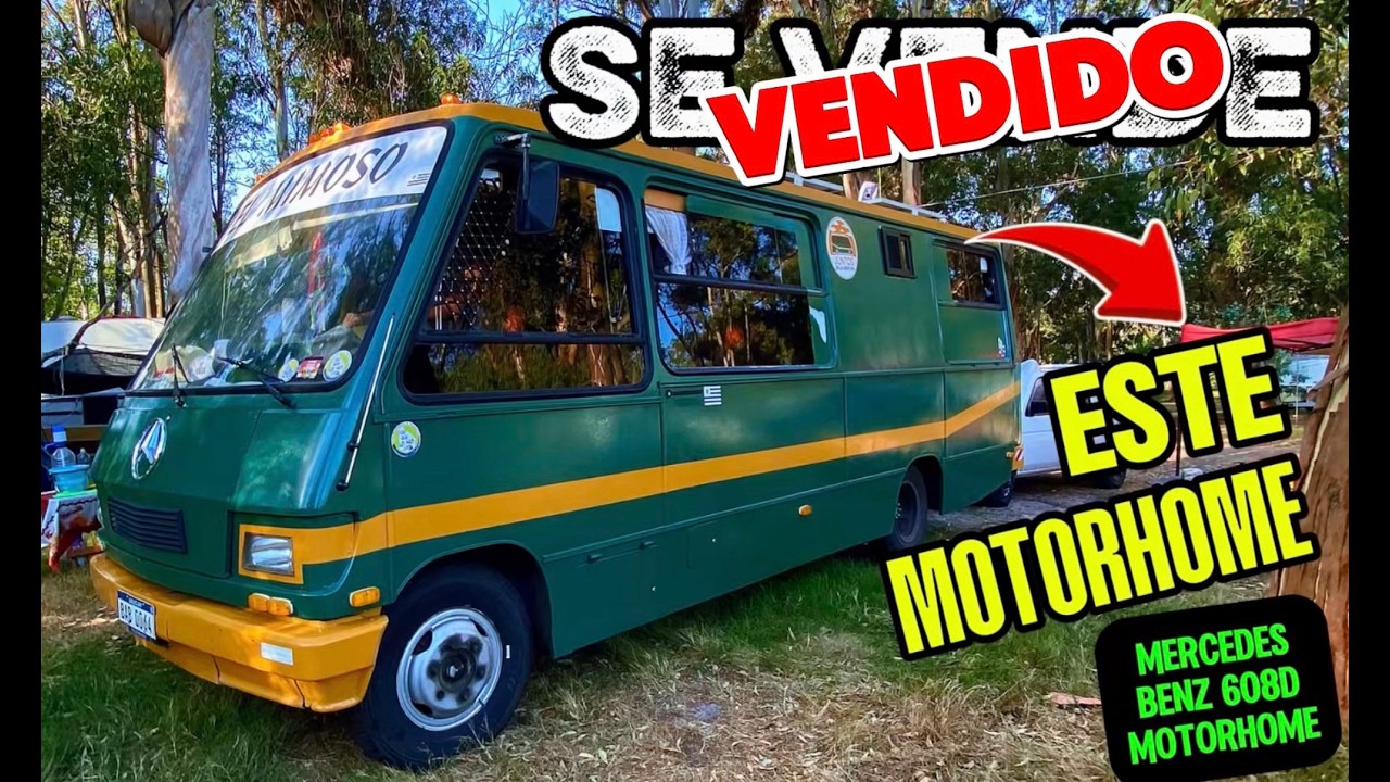 Van tour motorhome sumamente EQUIPADO (VENDIDO), listo para salir a rutear este mercedes benz 608D