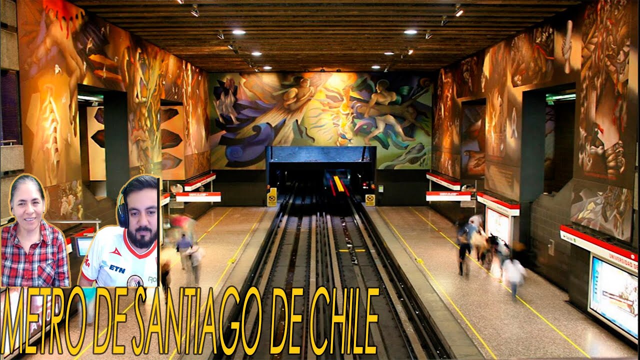 MAMÁ E HIJO MEXICANO REACCIONAN A EL METRO DE SANTIAGO DE CHILE