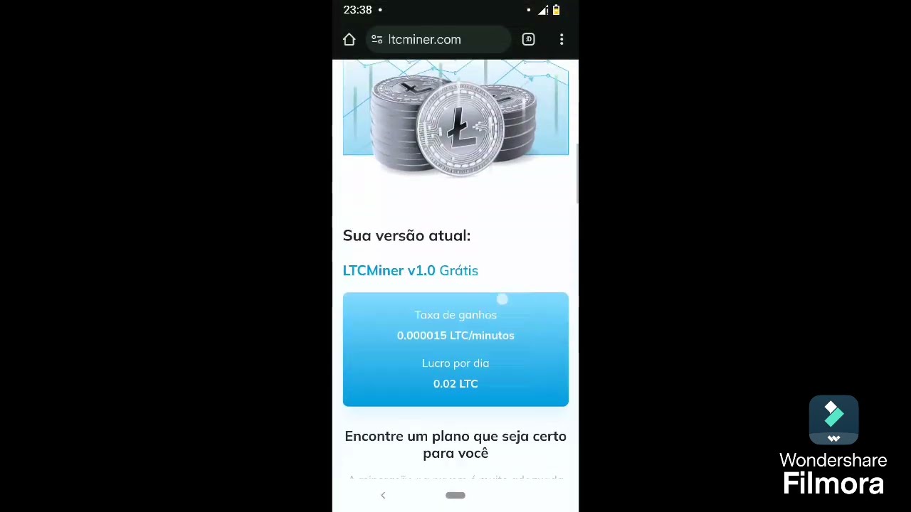 Como minerar Litecoin de graça pelo celular 📲! #litecoin #crypto #minerar  #litecoinminer