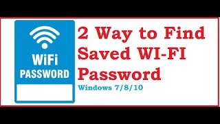 2 Way to View All Saved WiFi Password using Command - Windows 10/8.1/7 screenshot 1