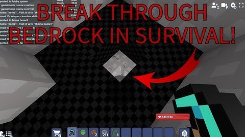 How to break bedrock in survival! (THIS IS PATCHED SORRY) | Bloxd.io