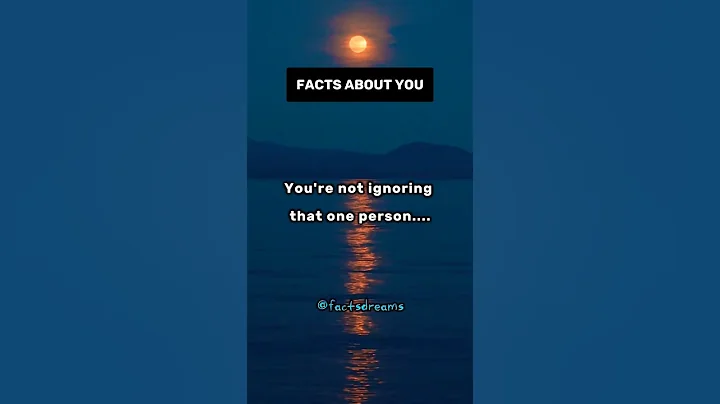 You're not ignoring that one person....#facts #shortsfeed #psychologyfacts #viralvideo
