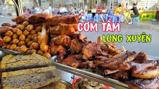 Quán cơm tấm Long Xuyên hơn 50 năm vừa dọn ra là khách chờ đông nghẹt