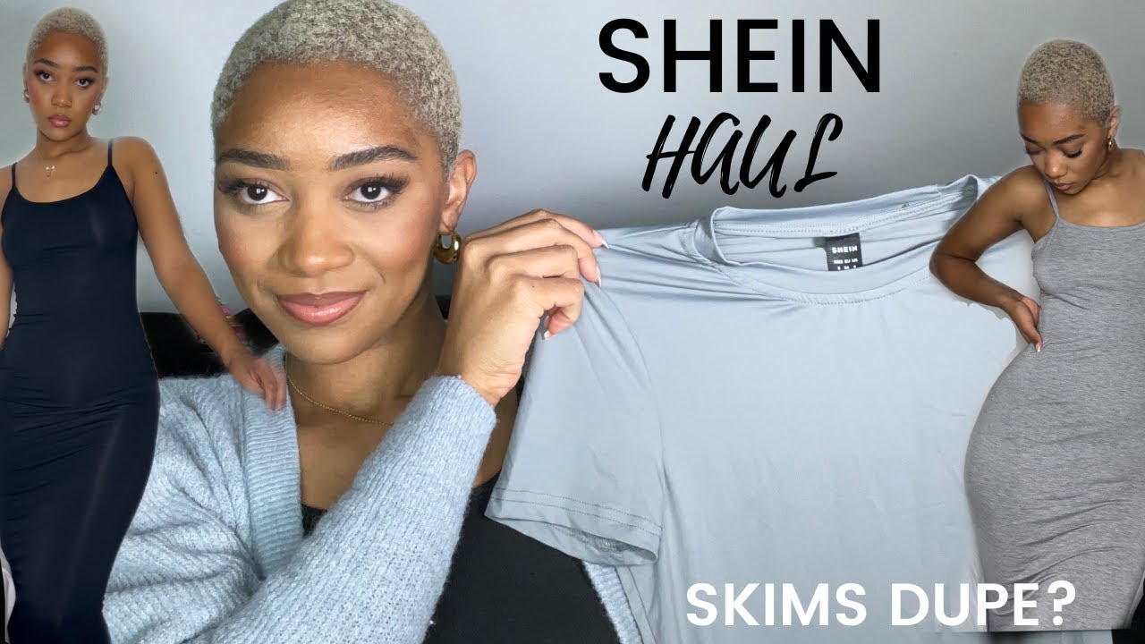 SHEIN SKIMS DUPE HAUL  LOUNGEWEAR ESSENTIALS 