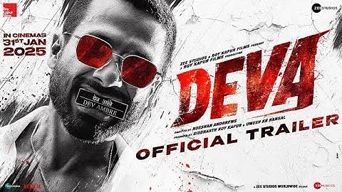 Deva | Official Trailer l Shahid Kapoor | Pooja Hegde | Rosshan Andrrews | #devatrailer