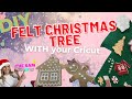 DIY Felt Christmas Tree with your Cricut + GLITTER Htv