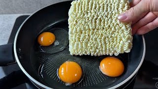 Stop frying eggs with instant noodles! I've never had egg noodles this delicious!