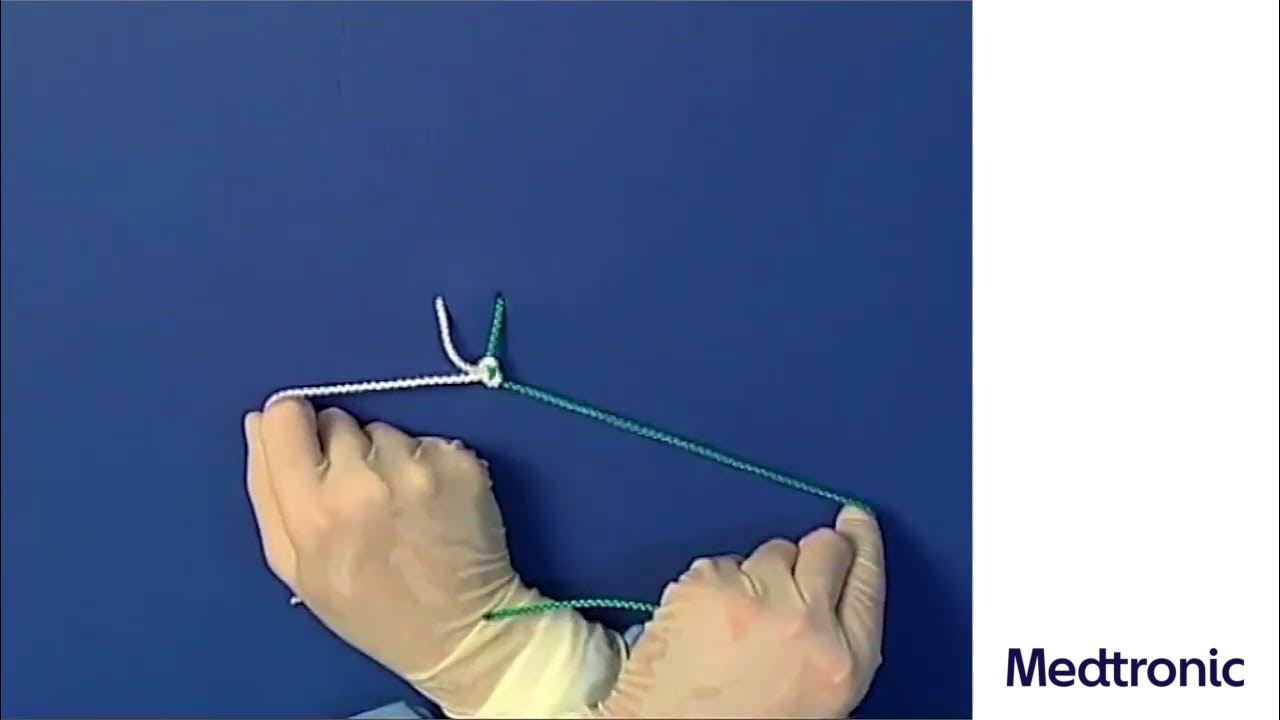 Medtronic Suture Knot Tying The slip knot YouTube