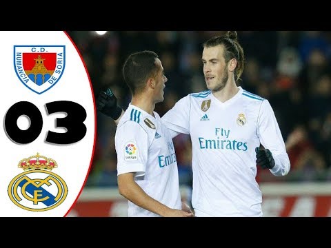 Numancia vs Real Madrid 0-3 (Copa Del Rey) Extended All Goals & Highlight HD 4/1/2018 English Commen