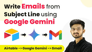 How to Write Emails from Subject Line using Google Generative AI - Airtable, Google Gemini , Gmail