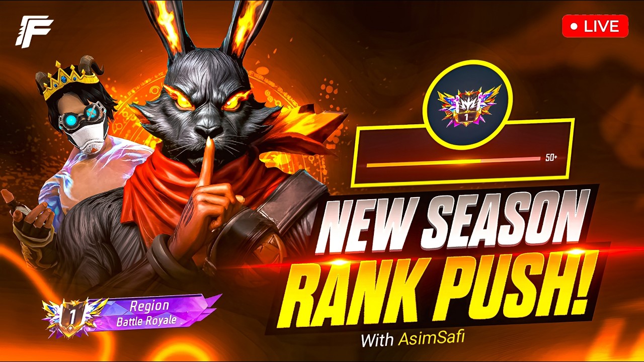 Preparing for New CS Season 😱Free Fire CS Rank Push Live | Road to ...