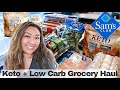 KETO + LOW CARB GROCERY HAUL | SAMS CLUB WITH PRICES