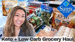 KETO + LOW CARB GROCERY HAUL | SAMS CLUB WITH PRICES