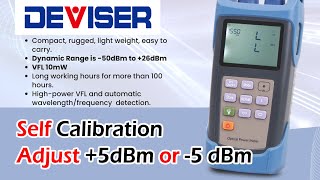 Self Calibration in Deviser Optical Power Meter 🔧 | Adjust +5dBm / -5dBm | AE280A / AE210 / AE230
