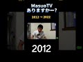 Masuo TV ありますかー?2012&rarr;2022#Masuo TV