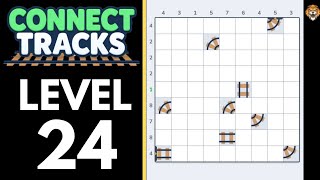 Connect Tracks: Logic Puzzle Level 24 Walkthrough