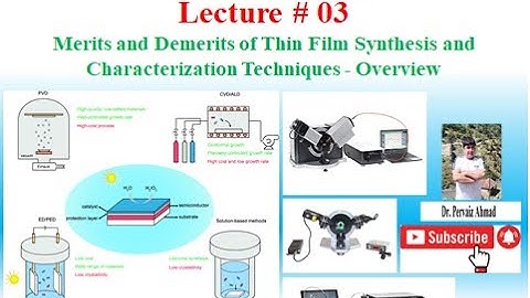 Merits and Demerits of Thin Film Synthesis and Characterization Techniques - Overview