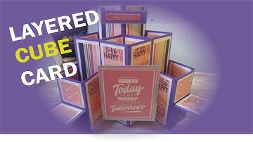 Layered Cube Card