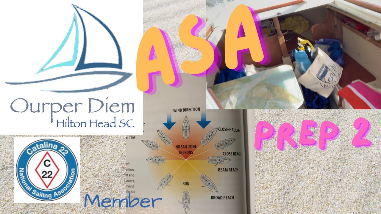 Studying for our ASA 101, 103, 104 & 114 sailing classes again