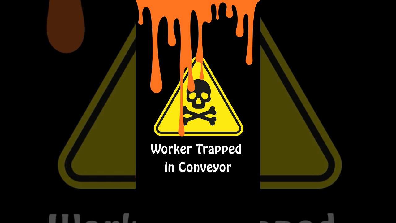 Factory Conveyor Accident Caught on Camera