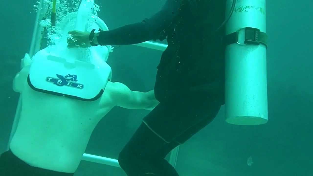 The Helmet Dive Excursion Sea Trek in Grand Cayman YouTube