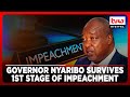 Nyamira governor Nyaribo’s survives  the first stage of an impeachment motion