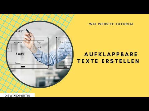 Wix aufklappbarer Text im Editor is da!