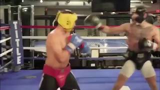 CONOR MCGREGOR V PAULIE MALIGNAGGI SPARRING FOOTAGE