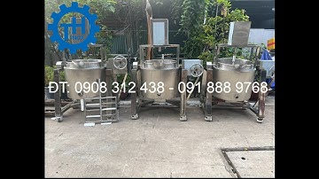 NỒI NẤU CÁNH KHUẤY 100 LÍT. NỒI NẤU CÓ CÁNH KHUẤY 3 LỚP NẤU MỌI NGUYÊN LIỆU KHÓ