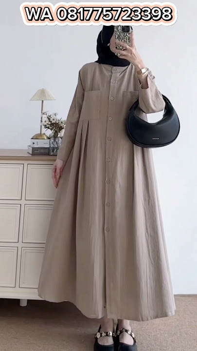 Model Gamis Midi Motif Premium Terbaru dan Kekinian / Part 3 #busanamuslim #gamismewah #shorts