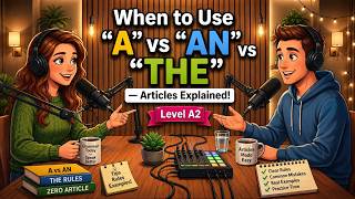 Stop Making Article Mistakes! A, AN, THE in English | A2–B1 Level