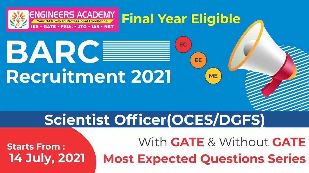 How to Prepare for BARC 2021 | BARC Recruitment 2021 without GATE |BARC-OCES/DGFS Scientific Officer