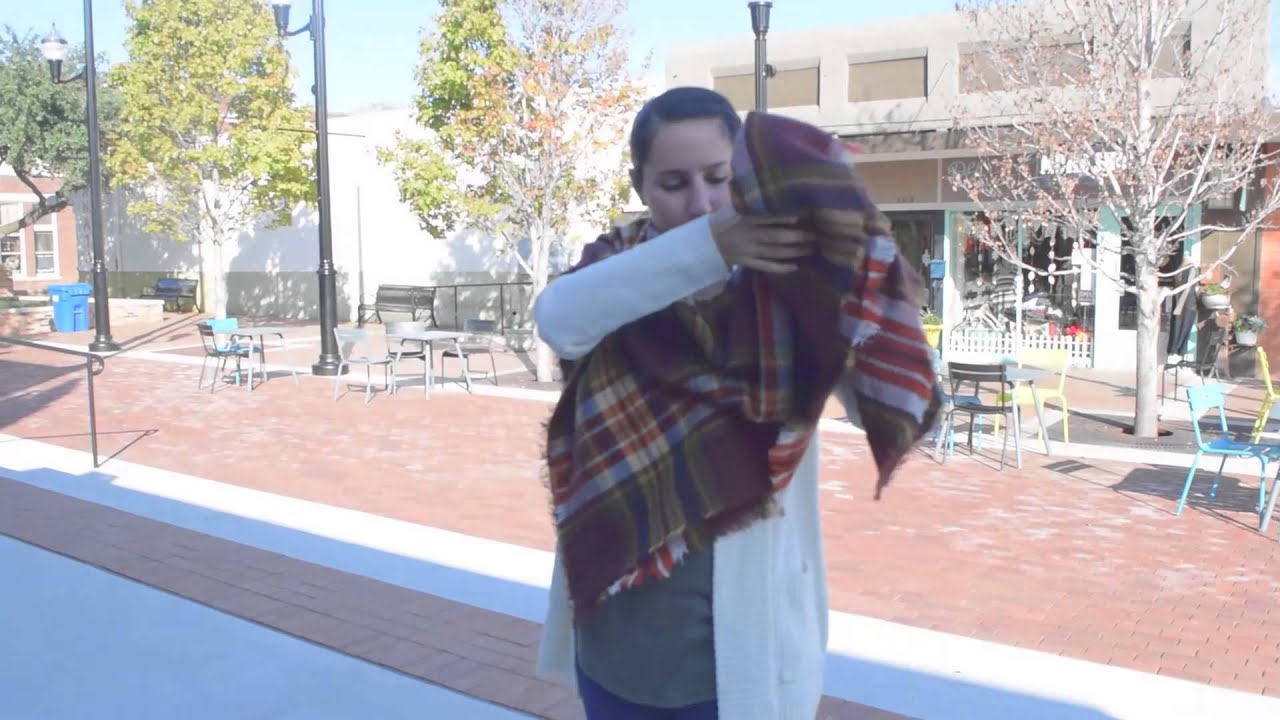 How to Wear Blanket Scarf YouTube