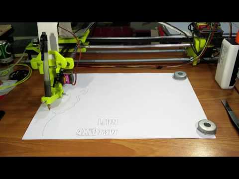 4XiDraw (AxiDraw Clone) Lion First Draw