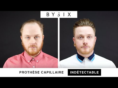 Le complément capillaire indétectable BYSIX | La transformation de Mickaël  - YouTube
