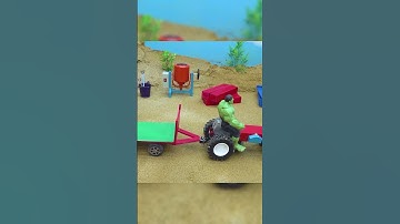 diy mini tractor mini bridge construction science project ​⁠​⁠‪@Small_farm part 2