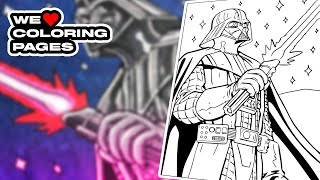 Darth Vader Star Wars Coloring Page WE COLORING PAGES
