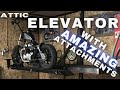 Garage/shop/attic elevator. motorcycle/bike lift. 2000lb winch/hoist.