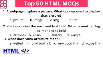 HTML MCQ Questions and Answers | HTML MCQs for Computer Operator & Assistant-2079