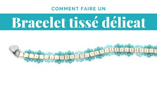 Bracelet tissé délicat | Perles et Créations